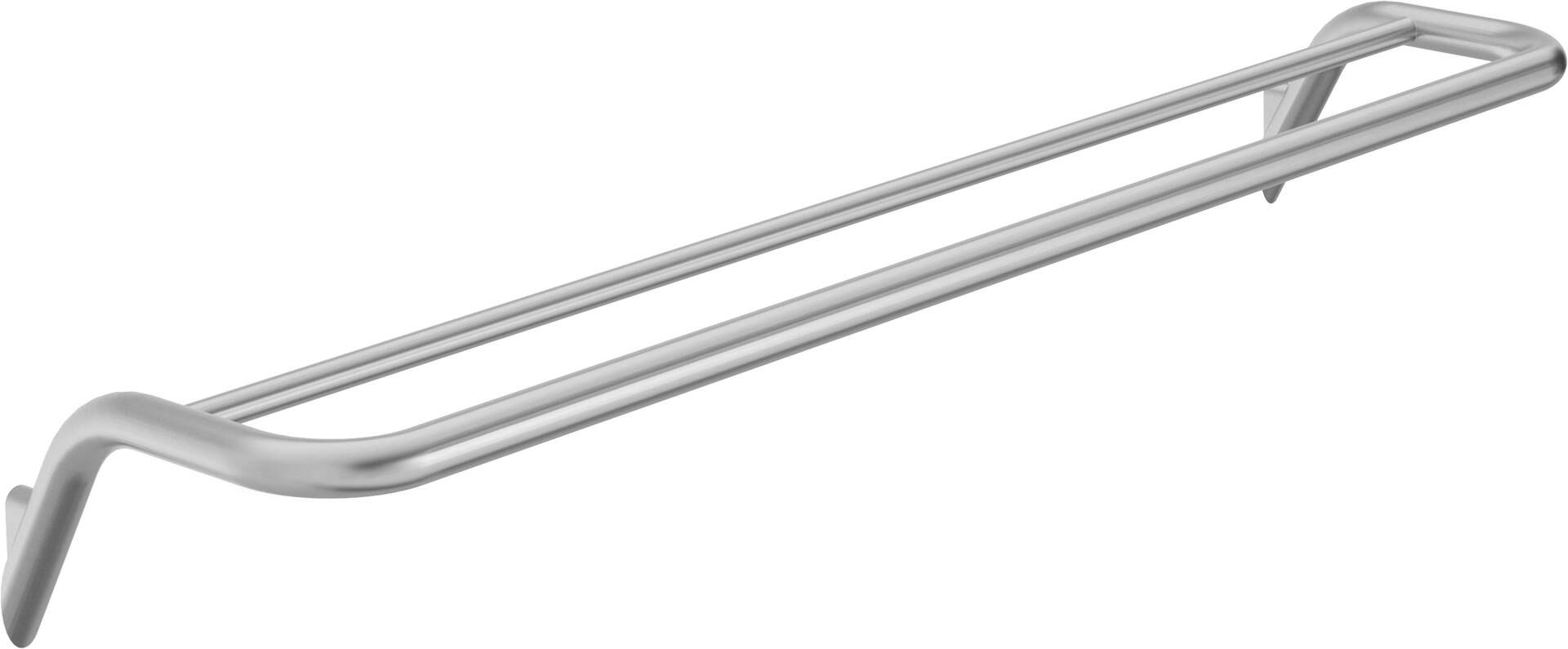 DTA Double Towel Rack stenski nosilec za brisače, 2 palici, krom
