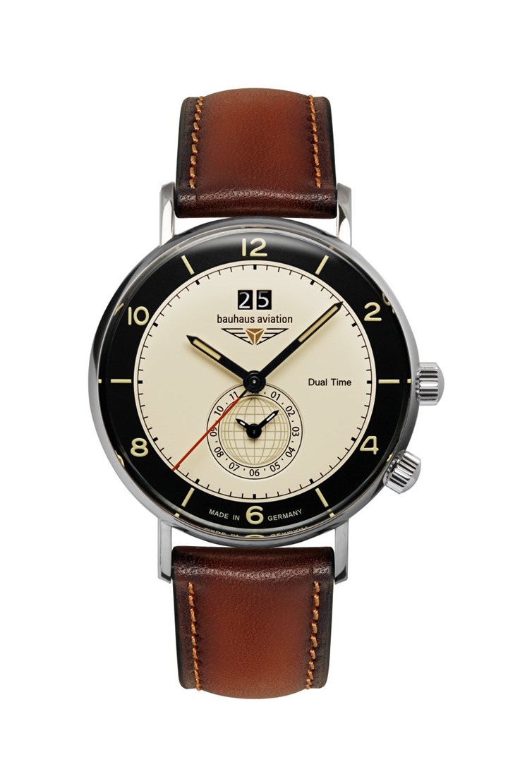 Bauhaus Aviation Vintage Pilot 41 mm ročna ura