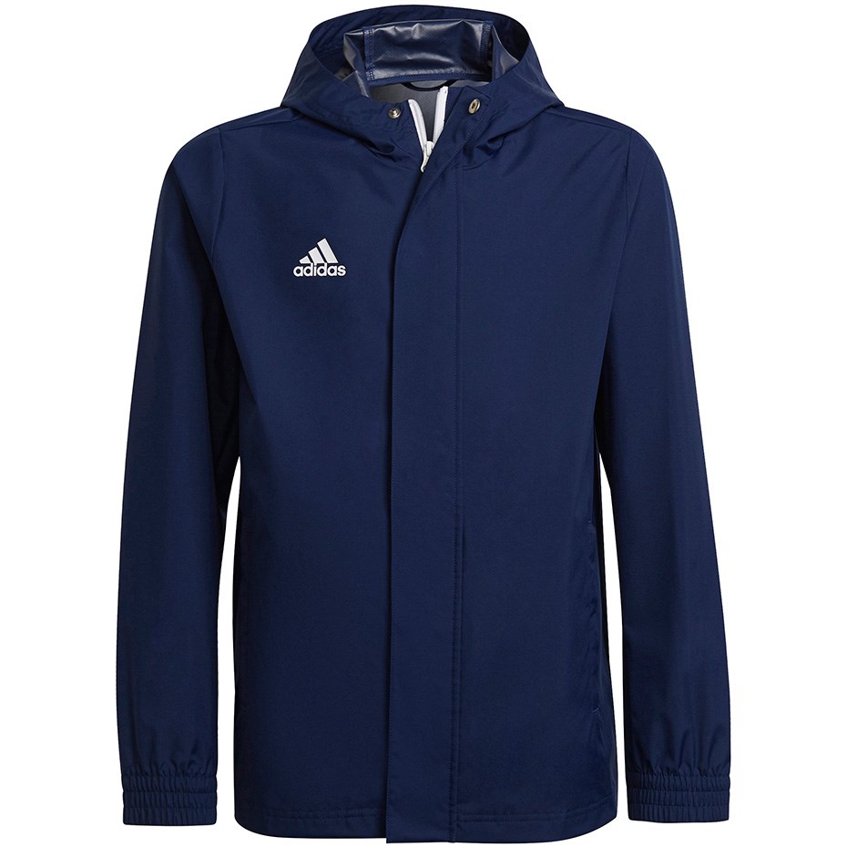 Otroška jakna adidas Entrada 22 All Weather modra H57511 152cm
