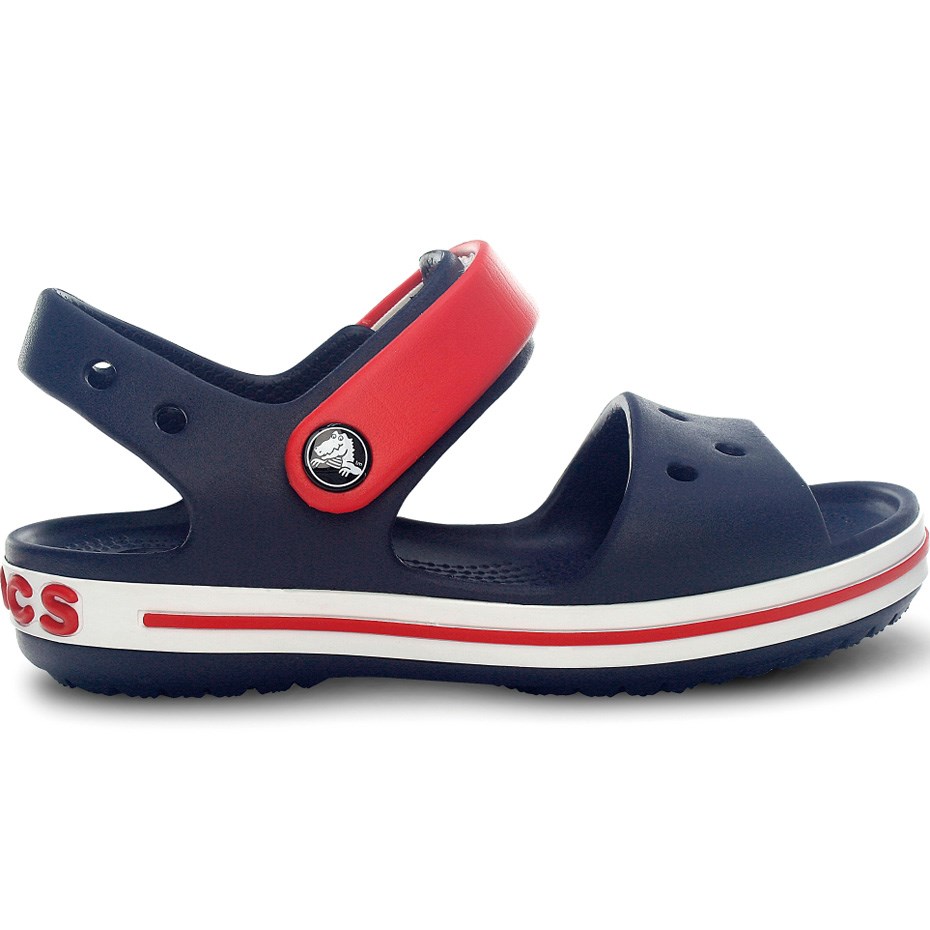 Otroški sandali Crocs Crocband Sandal Kids 12856 485, mornarsko modri/rdeči, vel. 23-24