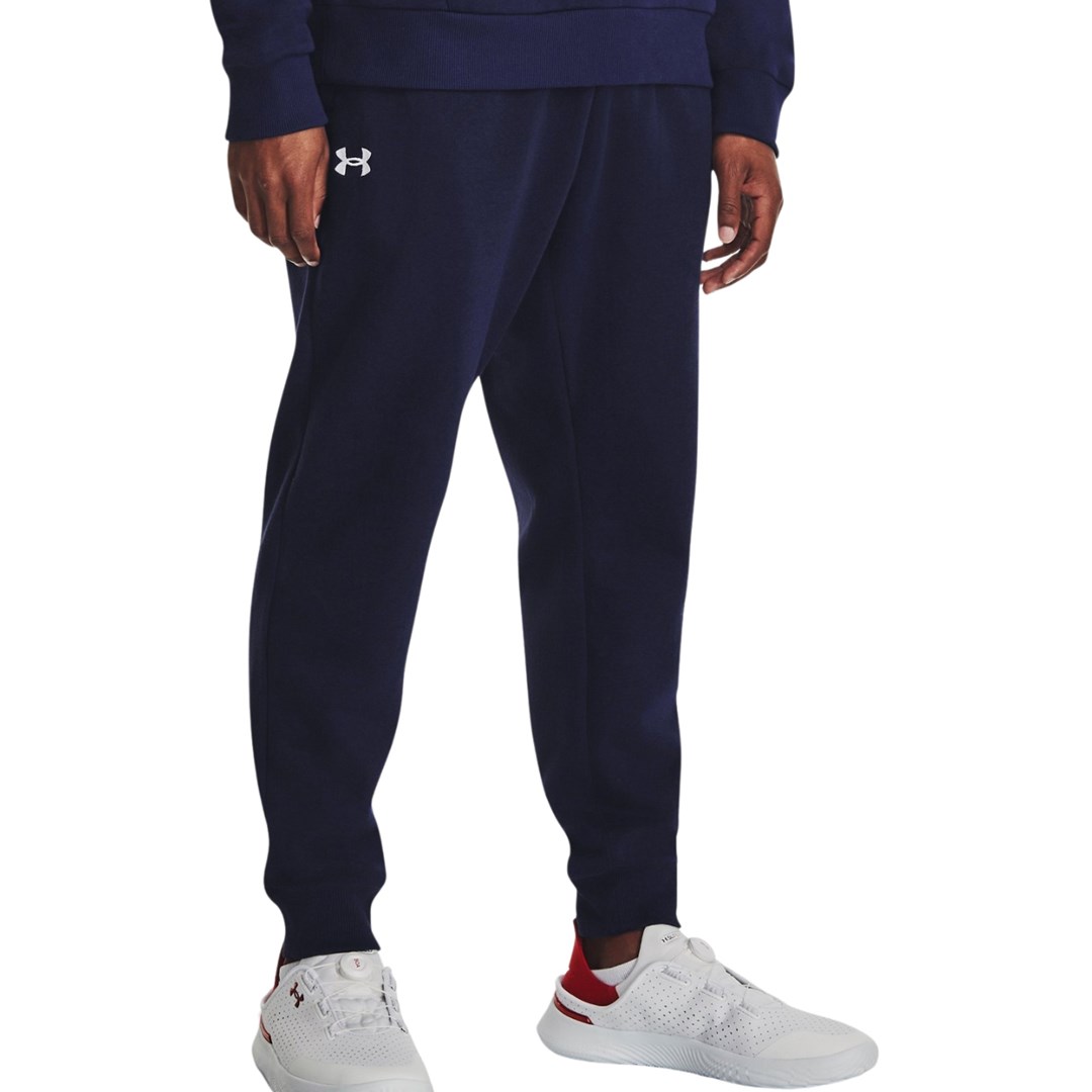 Moške trenirke Under Armour Rival Fleece Joggers modre 1379774 410 L