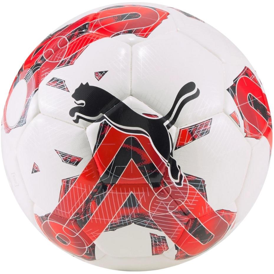 Nogometna žoga Puma Orbita 5 Hybrid, bela & rdeča
