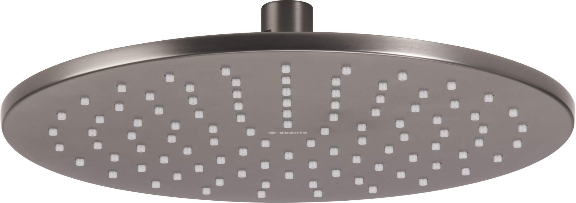 DTA Brass Shower Head 250 mm, medeninasta, široka pokritost