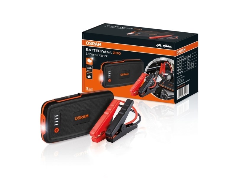 Osram BatteryStart 200 zaganjalnik akumulatorja, 200A, 2000mAh