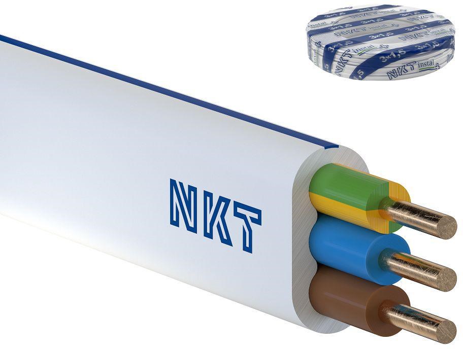 Action S.A. YDYP 3X1.5 instalacijski kabel 450/750V, 3x1.5mm², raven profil, rumena