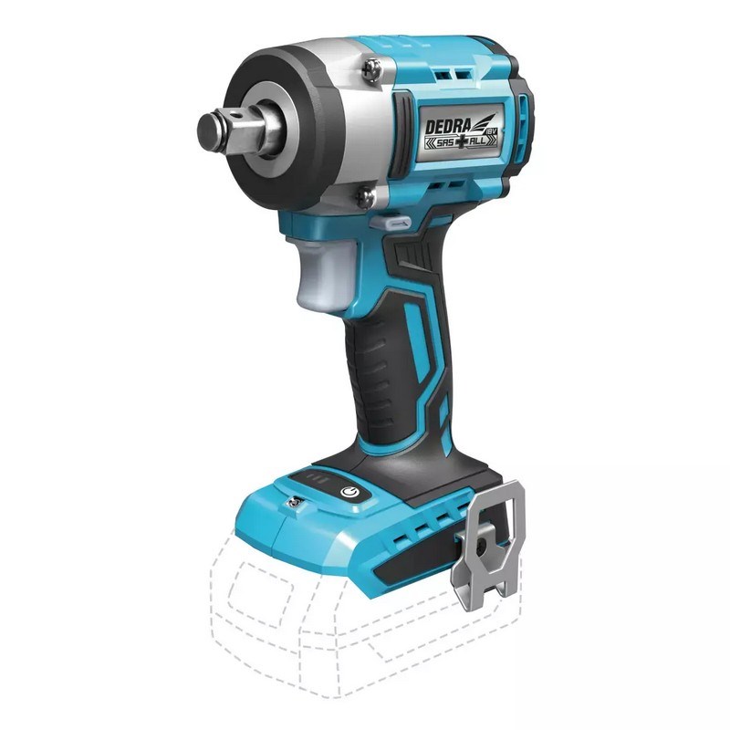 AKU udarni vijačnik DED, 18V, 350Nm, krtačni motor