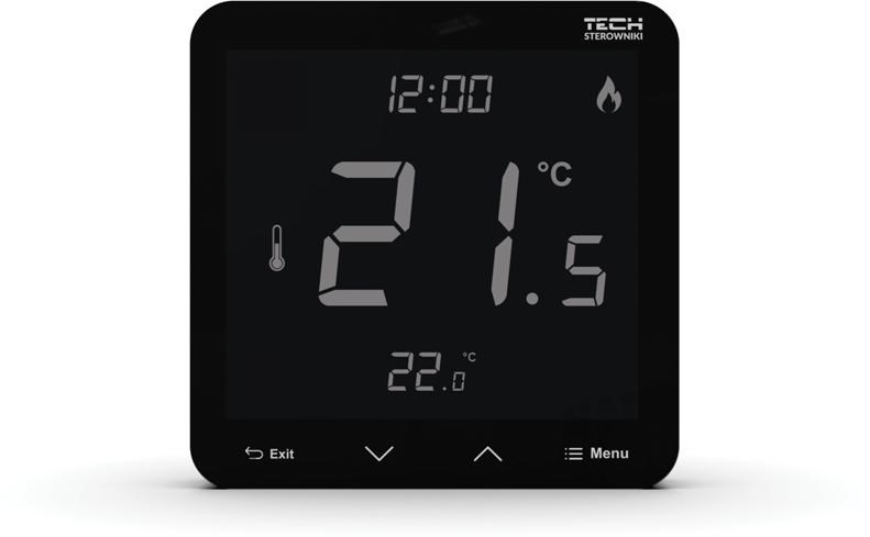 NON R-10S PLUS Brezžični sobni regulator črn