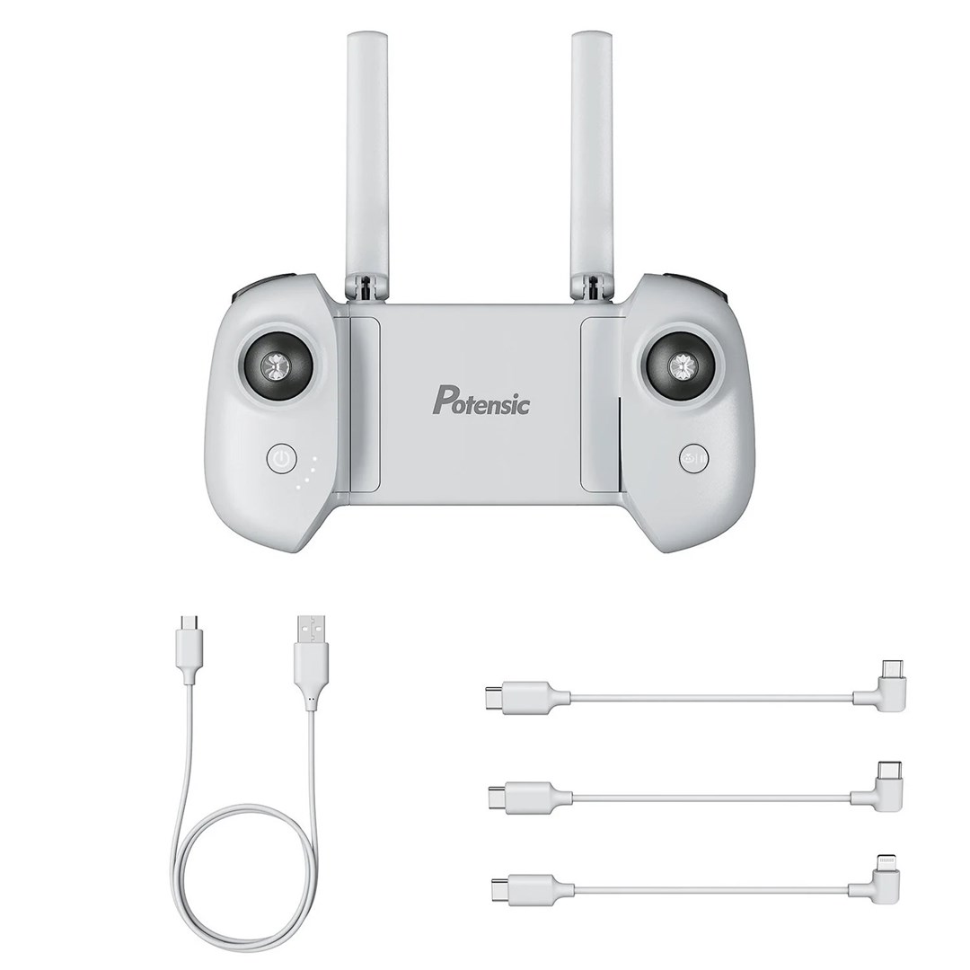 Potensic Atom SE 4K daljinski upravljalnik z gimbalom in USB kablom