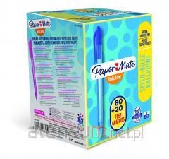 Gel pisalo Paper Mate InkJoy Gel 100RT, modro, 80+20 vrednostni paket