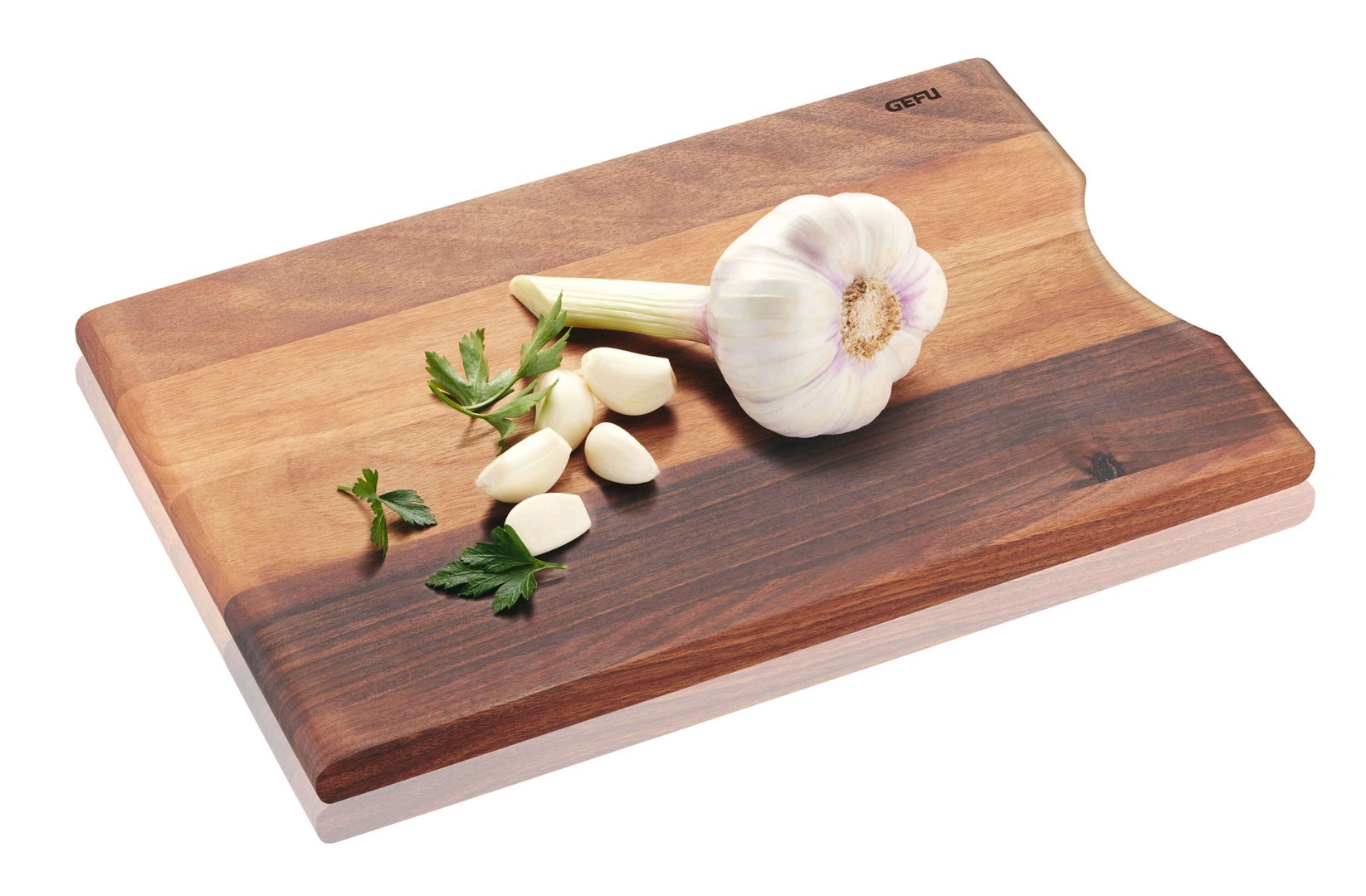 GEFU ENNO deska za rezanje iz orehovega lesa 30 x 20 cm