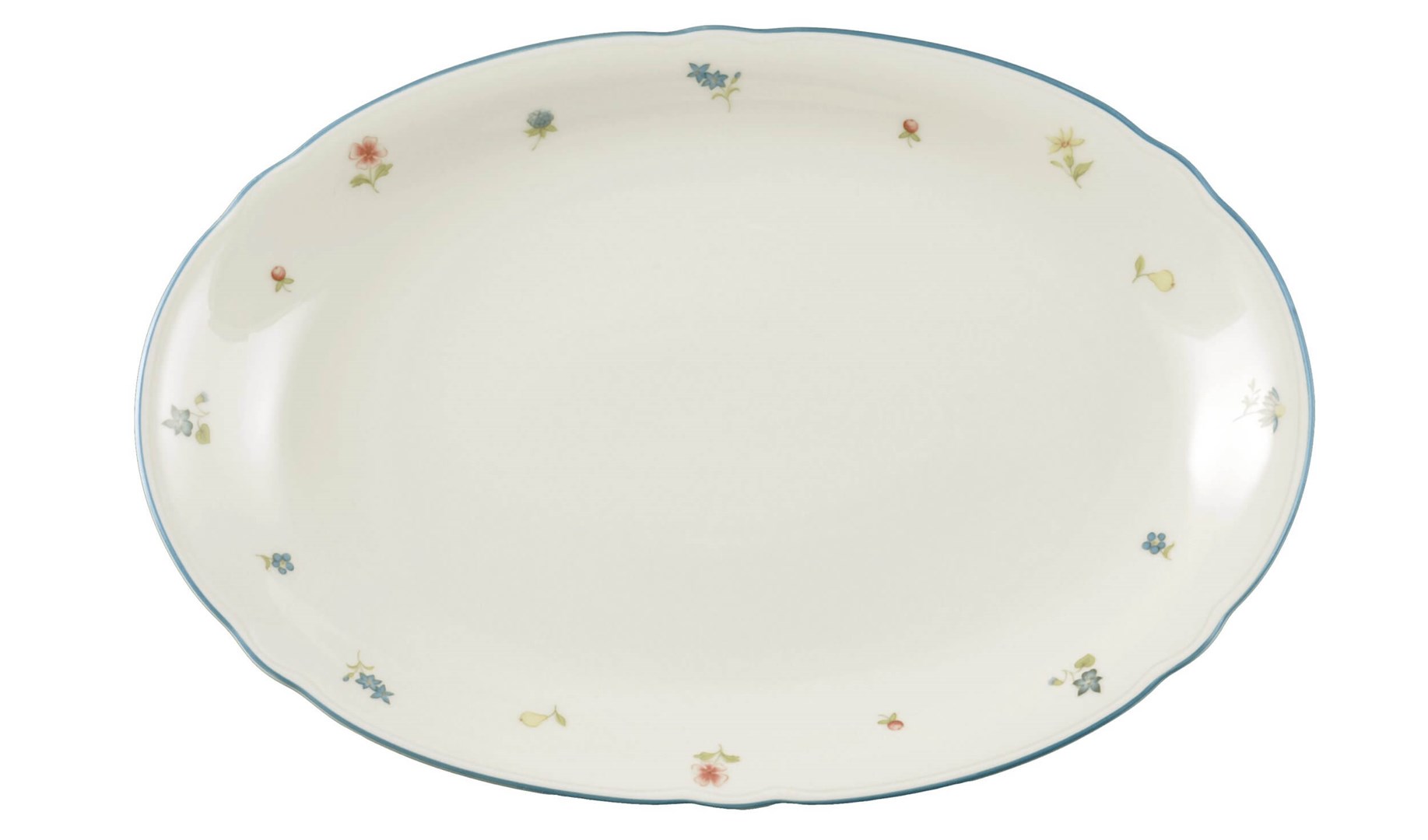 SELTMANN MARIE-LUISE STREUBLUME ovalni servirni krožnik, 31x21 cm