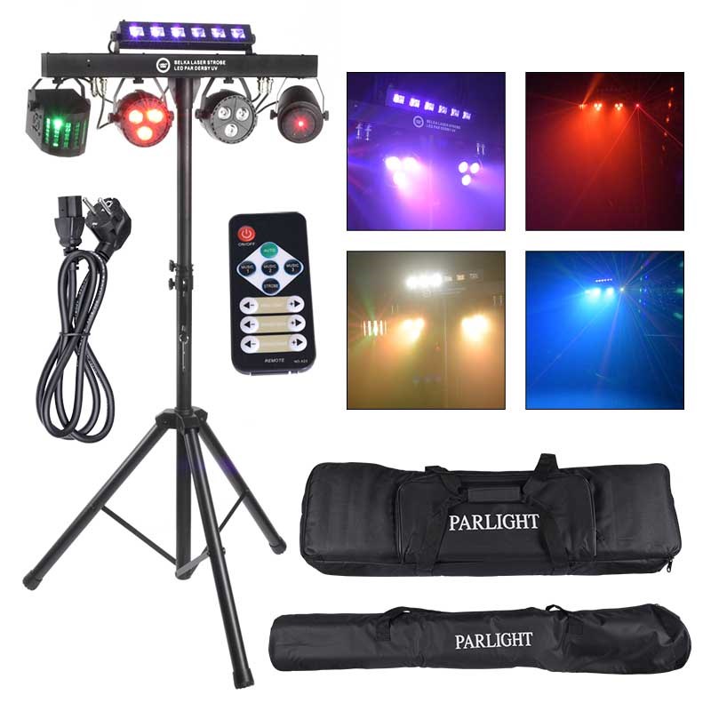 LIGHT4ME BEAM LASER STROBE LED PAR DERBY UV I, več efektov