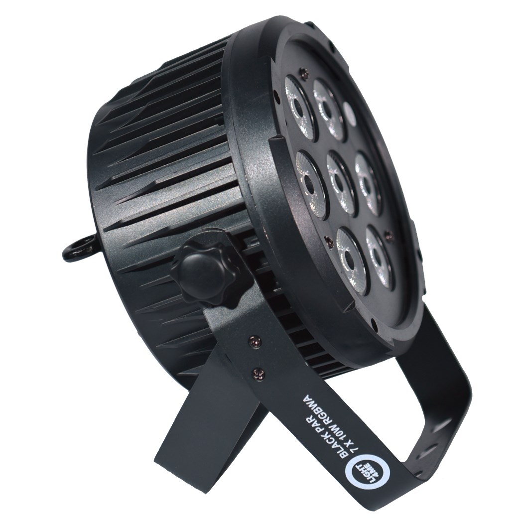LIGHT4ME BLACK PAR 7x10W RGBWA LED oderna svetilka