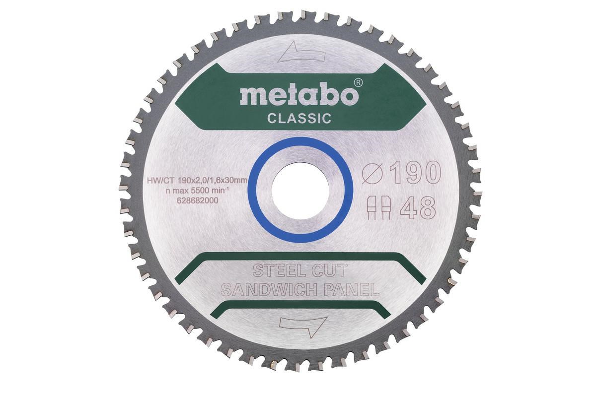 Metabo list krožne žage FZ/FA 190x30x48, za jeklo