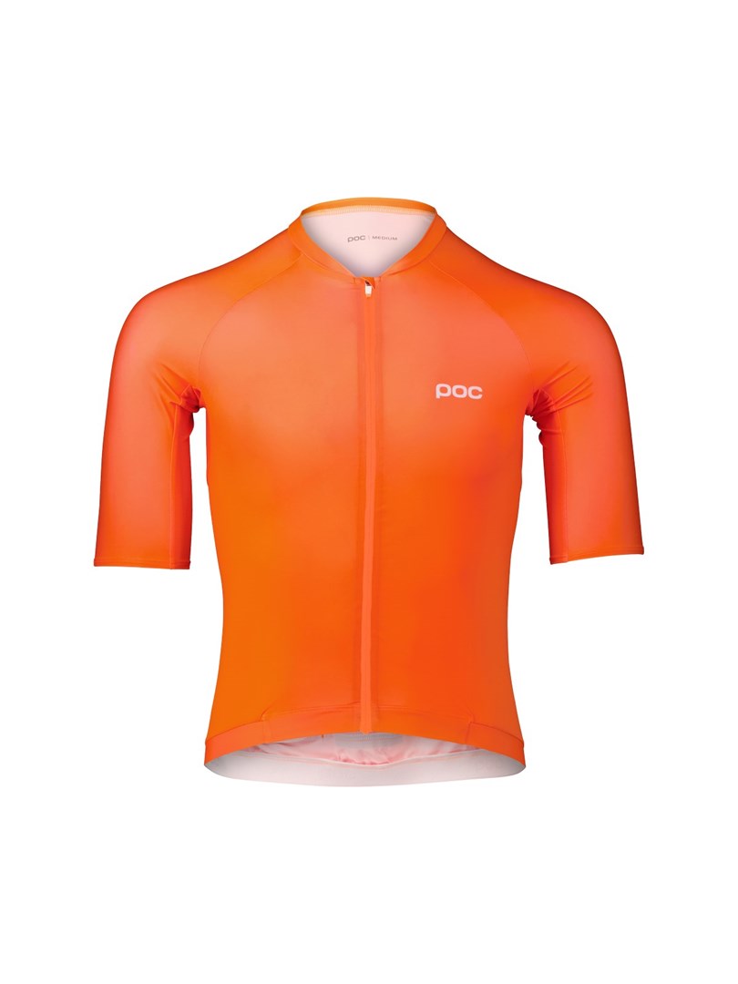 POC Pristine kolesarska majica z dolgimi rokavi, zink oranžna, vel. M