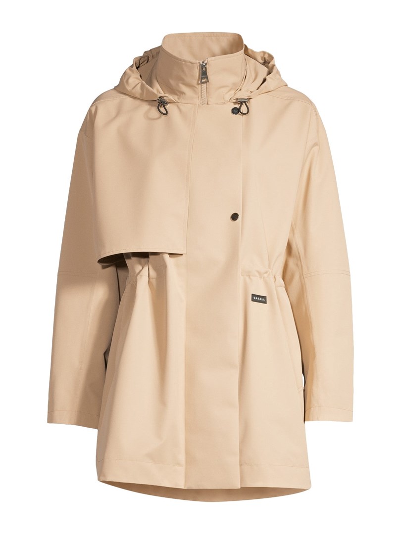 Nepremočljiv plašč Scandi Trench Rain Coat beige