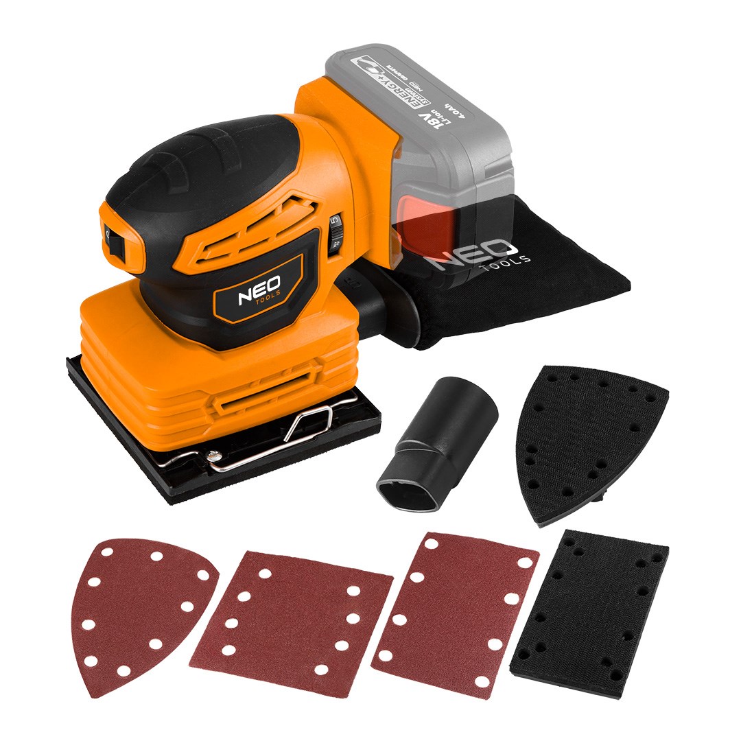Orbitalni brusilnik NOL Energy+ 18V, brez baterije
