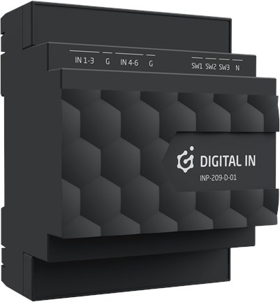 Grenton TF-Bus digitalni vhodni modul, 6+3 vhodi, za DIN letev