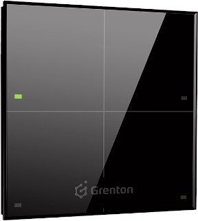 Grenton TPA-204-T-01, 4-kanalna TouchPanel, TF-Bus, črno steklo