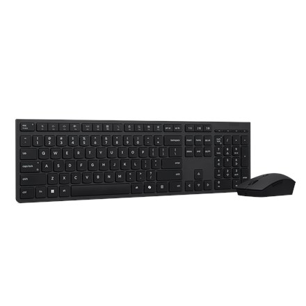 Lenovo Professional Wireless Keyboard and Mouse, brezžično, na baterije