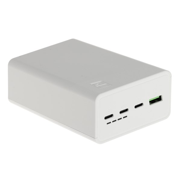 Greencell 30000mAh, 22.5W, 4-portni prenosni polnilnik, bel
