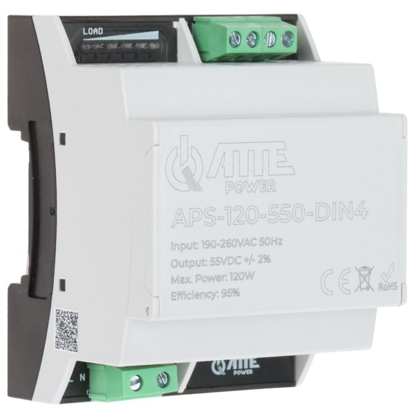ATTE stikalni napajalnik APS-120-550-DIN4, 120W, 55V DC