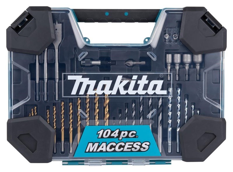 Makita set svedrov in nastavkov 104 kosov