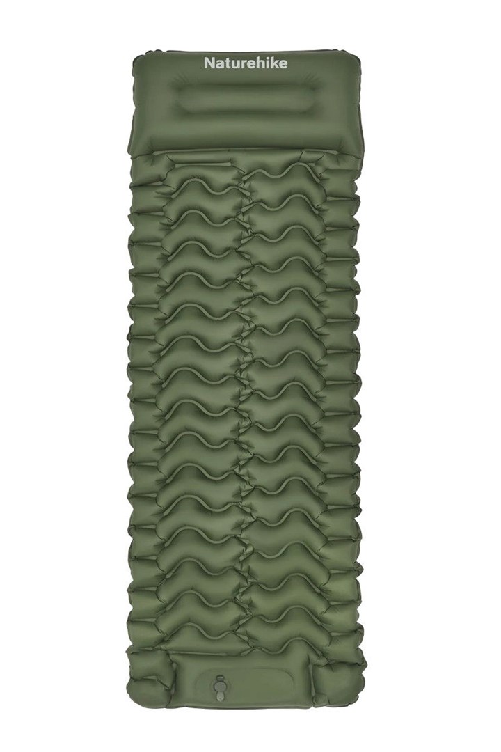 NATUREHIKE FC01 napihljiva blazina s vzglavnikom, army green