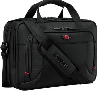 Wenger Prospectus 14" torba za prenosnik s prostorom za tablico, črna