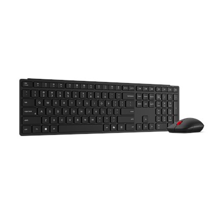 Lenovo Multi-Mode Pro Combo Keyboard and Mouse 6000, Bluetooth, litovsko, črna