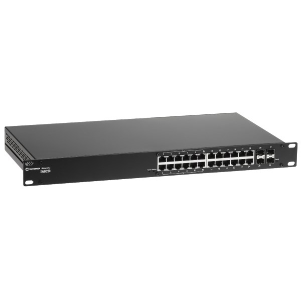 Teltonika SWM280 industrijski stikalni modul, 24xGE, 4xSFP, 12xPoE+