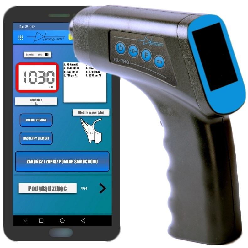 PDT GL-PRO-SMART-FAZ merilnik debeline laka, 1250 µm
