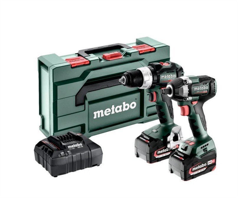 Metabo Kombinirani set 18V (BS 18 L BL + W 18 L BL 9-125 Quick) z METABOX