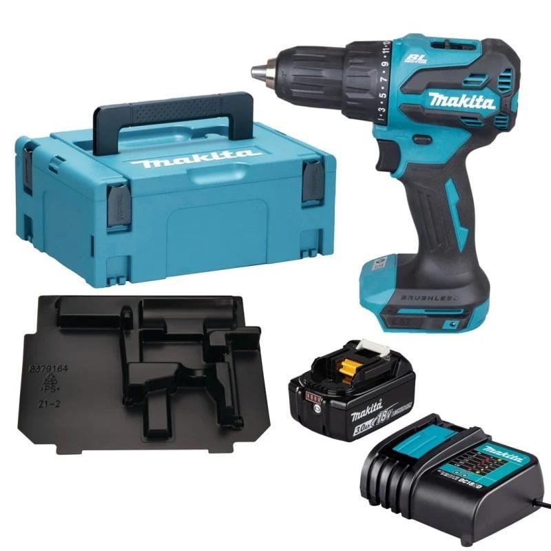 Akumulatorski vrtalnik MAKITA DHP490SF1J, 18V, 1x3Ah baterija
