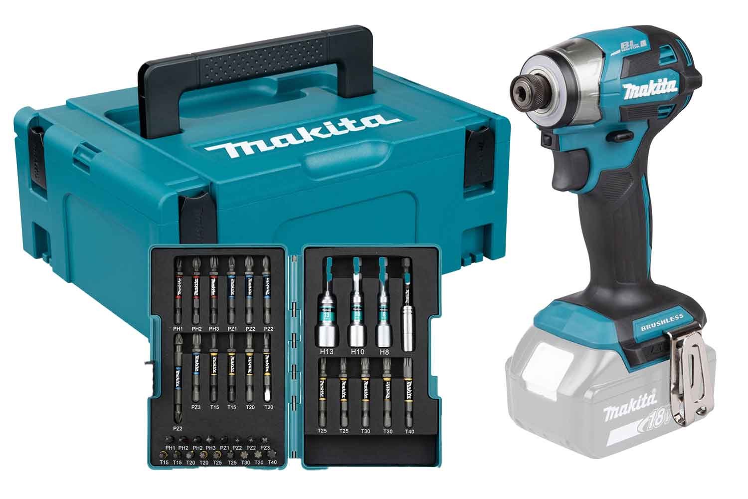 Makita DTD173ZJX2 Akumulatorski udarni vijačnik, 18V, 180Nm (brez baterije)