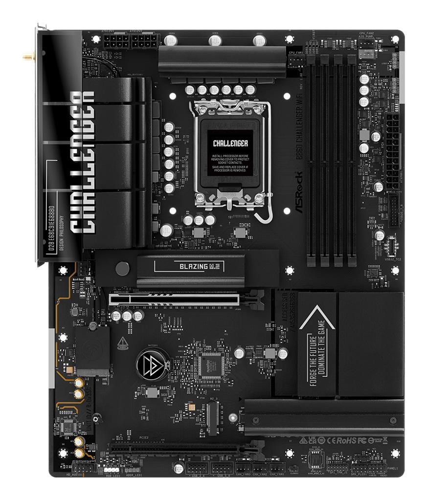 Asrock B860 Challenger WiFi matična plošča 1851 ATX z HDMI/USB-C DDR