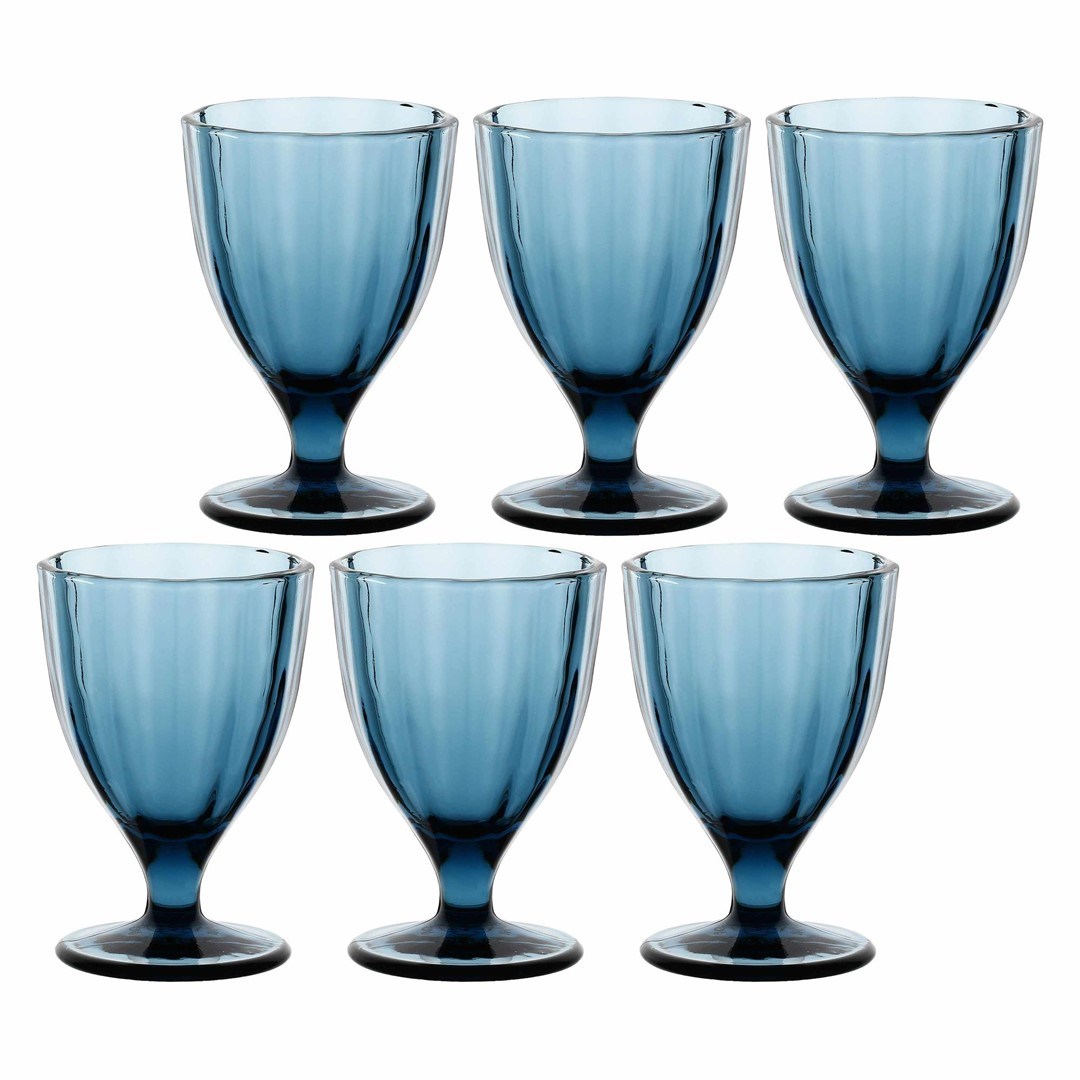 Set 6 kozarcev Amami - modri, 300 ml