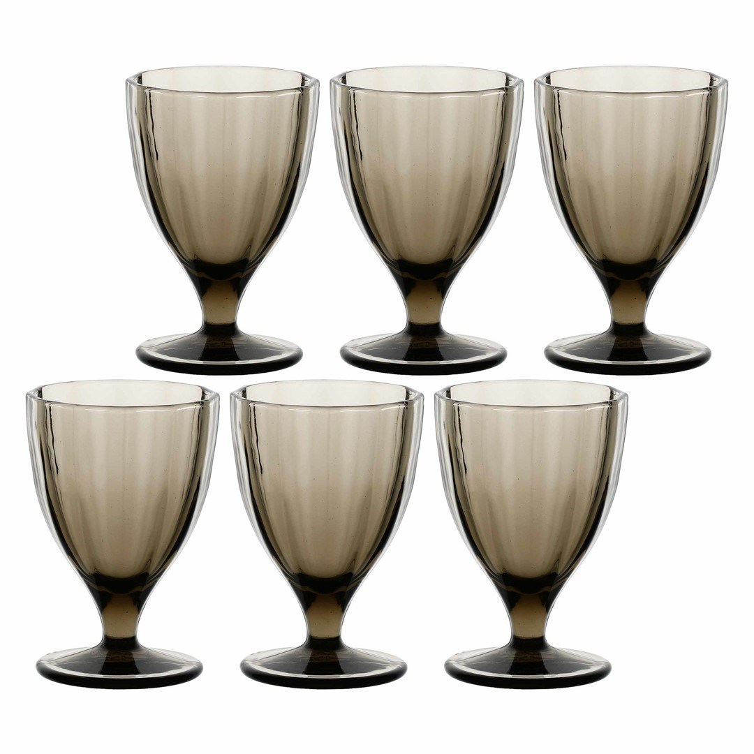 Set 6 kozarcev Amami - siv, 300 ml