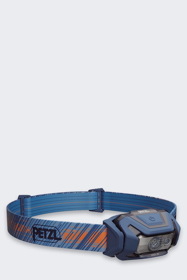 Naglavna svetilka Petzl ARIA 1R RGB, modra