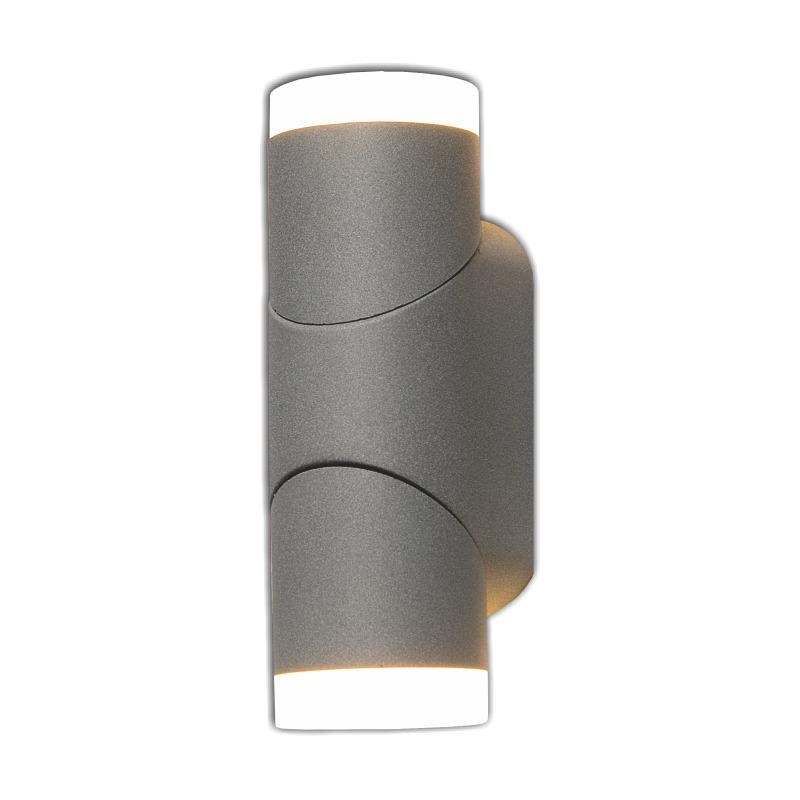 Zunanja stenska LED svetilka s senzorjem, 2x6W, IP65