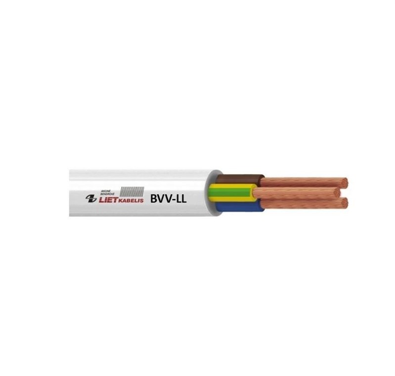 Action S.A. BVV-LL 3x1.5 mm² kabel 50m, bela
