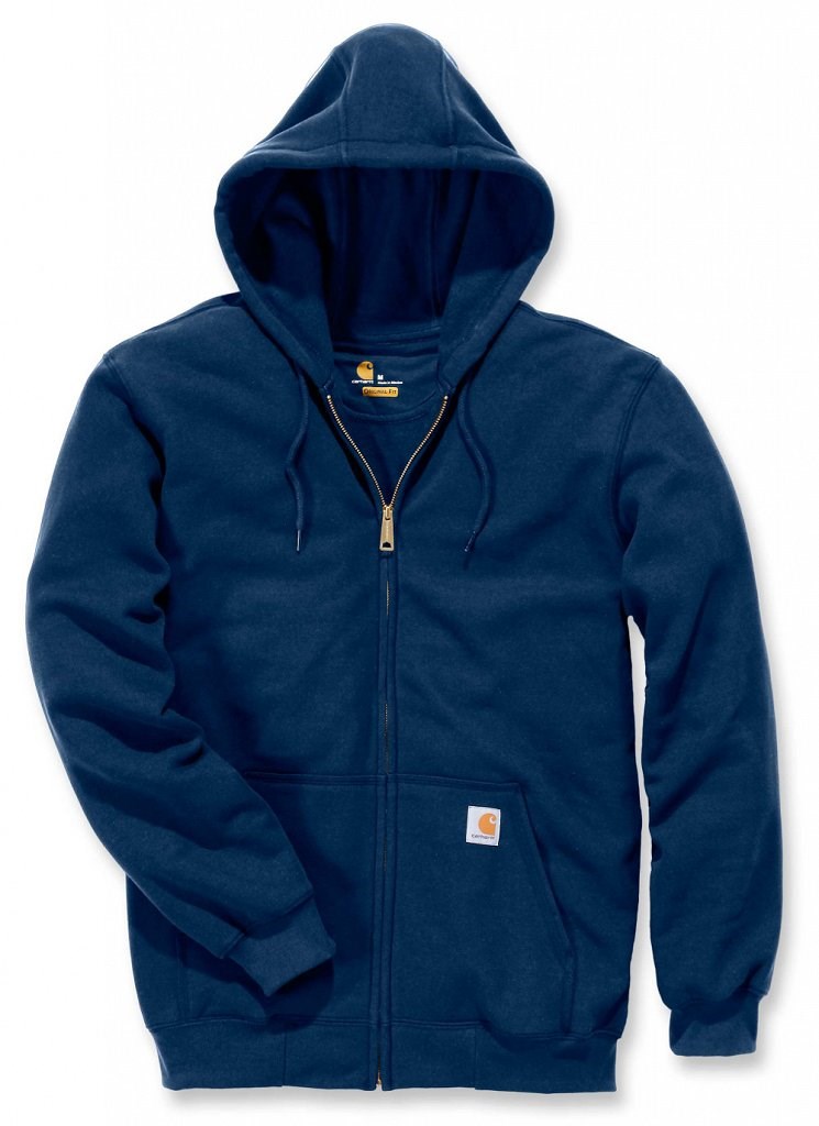 Carhartt Zip Hooded majica s kapuco - New Navy
