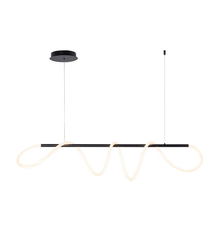 Obesna LED svetilka TIGRIS LONG, 4000K, črna
