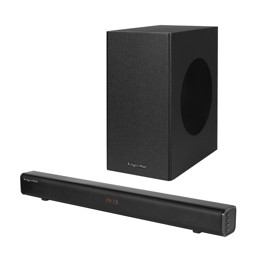 Kruger&Matz Universe 2.1 soundbar, črn
