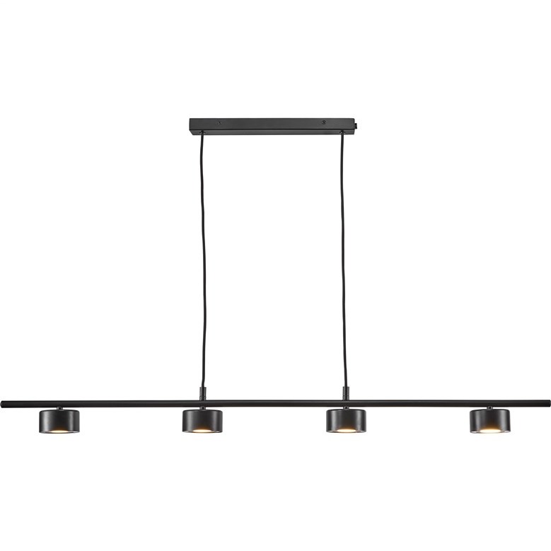 Obesna LED svetilka LUCA 4x4W, črna