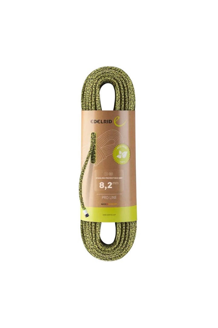 EDELRID Starling Protect Eco Dry plezalna vrv 8,2mm 70m, rumena-night