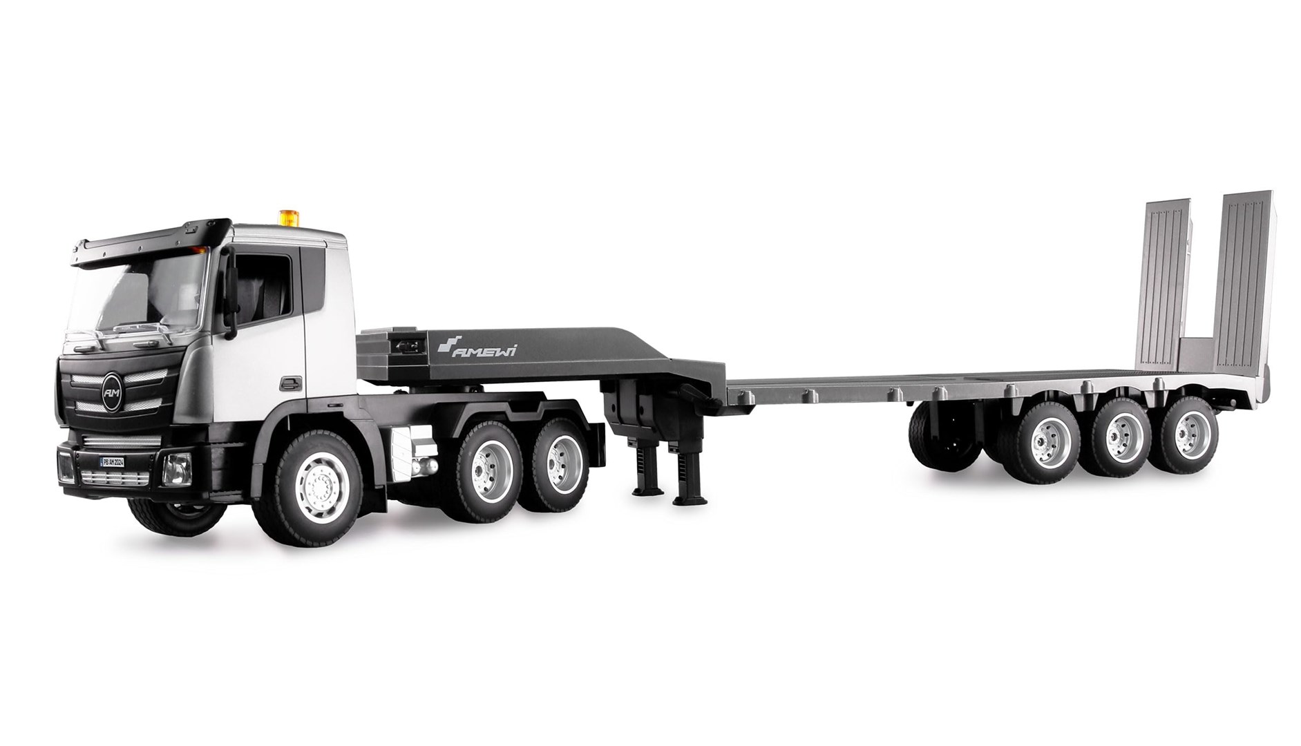 Amewi RC gradbeni traktor z Lowboy prikolico 1:24 RTR