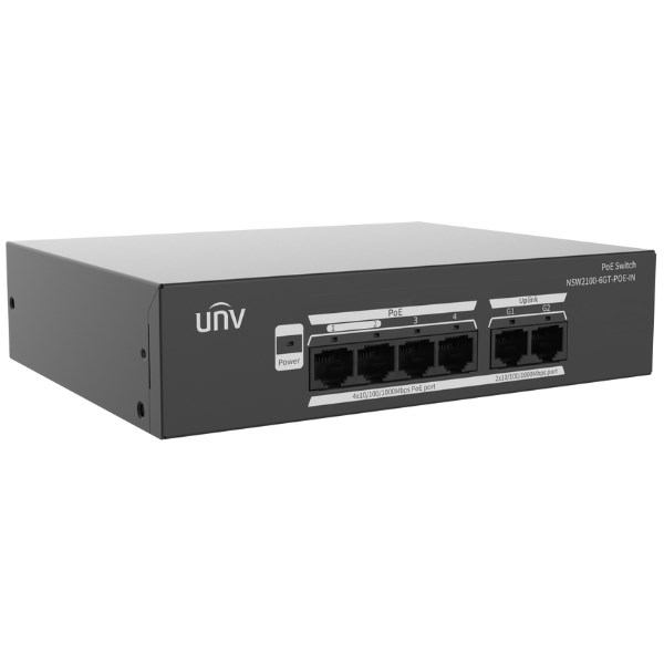 SWITCH POE NSW2100-6GT-POE-IN 4-PORTNI + 2x UPLINK UNIVIEW