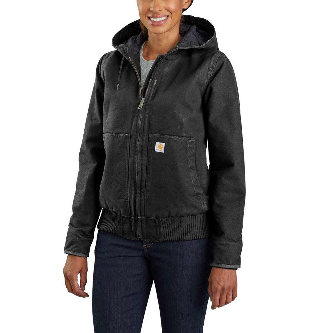 NON Kurtka ocieplana damska Carhartt Washed Duck Active Jacket - črna, velikost S