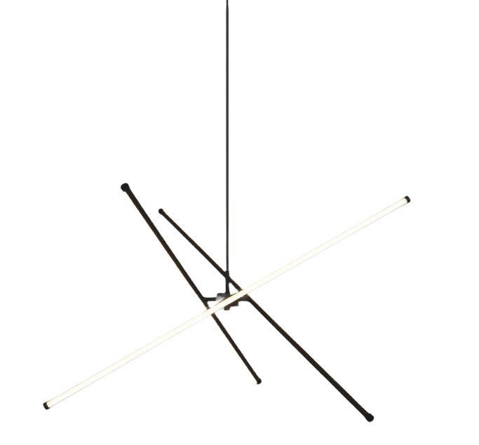 Obesna LED svetilka TANGER 90 cm črna